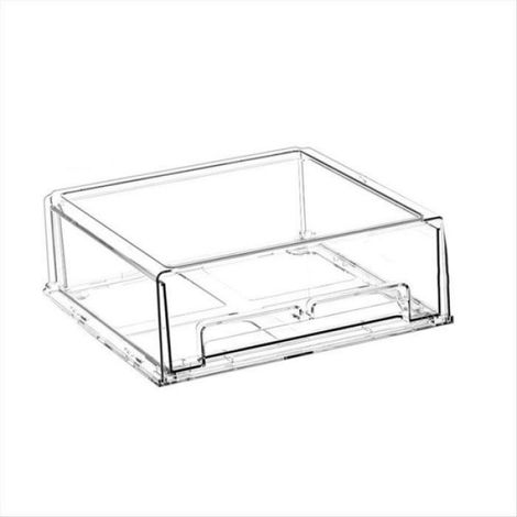 Bac de Rangement Réfrigérateur - Transparent Empilable en PET - Pour Fruits Légumes Fromage Restes - 5 Pièces (1/5)