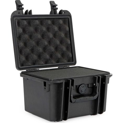 Wiltec Valigetta rigida universale impermeabile 25 x 21,8 x 16,6 cm, Custodia porta attrezzi in plastica PP antiurto e fibra di vetro