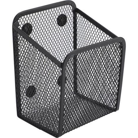Magnetischer Stiftehalter, multifunktionaler Aufbewahrungskorb aus Metallgewebe für Kühlschrank, Whiteboard und Whiteboard (1 Stück) (1/5)