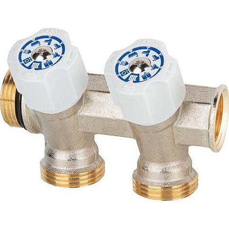 Collecteur sanitaire 2-départ DN 20 (3/4") x Eurocone, Easy Lock, testé DVGW (1/3)