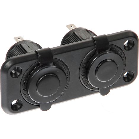 Ext-2, doppia presa corrente, montaggio ad incasso, 12/24V (1/5)