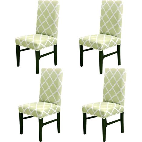 Stretchable dining chair cover, protective cover for dining chairs, European style seat cover for weddings, banquets, Christmas parties, birthdays (1/5)