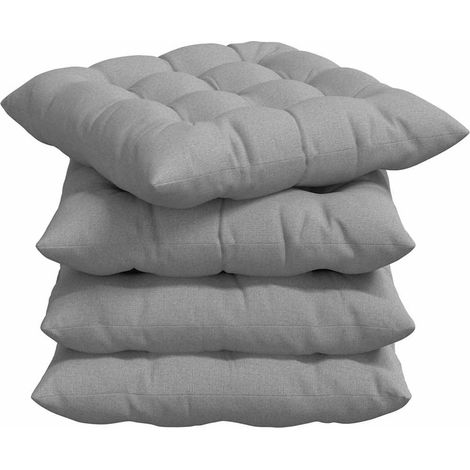 Maison Exclusive - Cojines para asiento 4 pcs Gris Nube 40 x 40 x