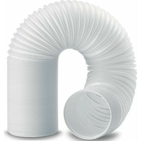 Tuyau D'Evacuation - Diamètre 150 mm - Longueur Rétractable 2 m - En Polypropylène PP - Pour Climatiseur Mobile Et Sèche-Linge