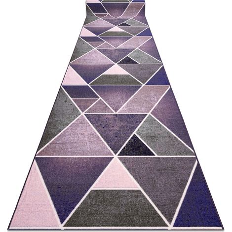 Runner anti-slip TRIANGLES gum violet 57 cm purple 57x220 cm