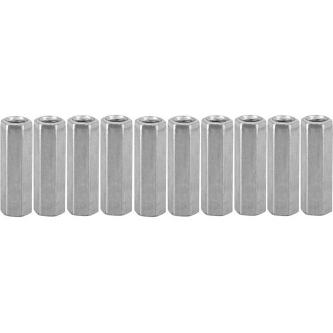 10 pièces M8 longue tige écrou Hex Hexagonal manchon entretoise attaches filetées (M840)