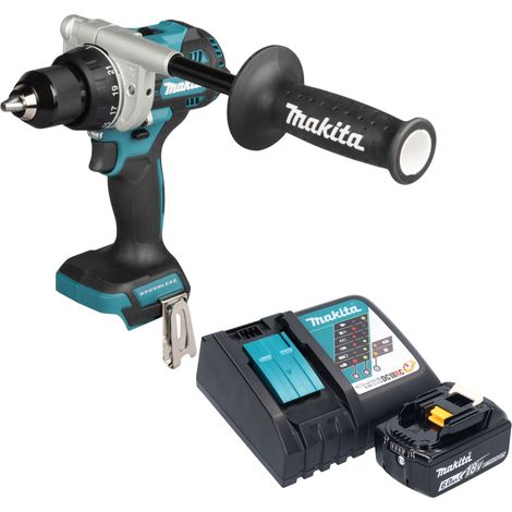 Taladro atornillador a batería Makita DDF 492 RG1 18 V 141 Nm sin escobillas + 1 batería de 6,0 Ah + cargador
