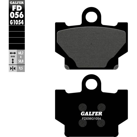 GALFER BREMSBELÄGE KH081 SEMI-METALLISCH