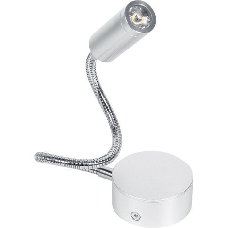 ACKERMAN lampe de lecture LED 1 W, col de cygne flexible, blanc chaud, 1 W, AC 85–265 V, pour lit ou bureau (1/5)