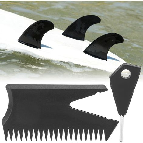 Peigne à Cire pour Planche de Surf SUP avec Clé de Dérive - Accessoire Nettoyage et Entretien
