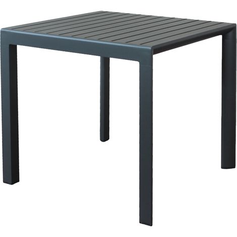 ALBEN - tavolo con struttura in alluminio 80 x 80 (1/4)