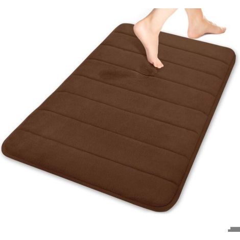 Tapis De Bain - Mousse A Memoire De Forme - 40 X 60 Cm - Antiderapant - 1 Unite