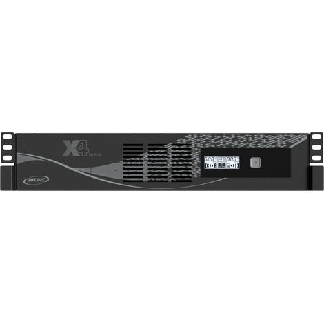 Onduleur Infosec X4 1000 RM Plus, technologie Line-Interactive, 1 kVA, 600 W, 10 prises de courant (1/4)