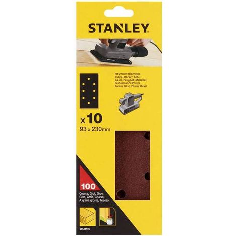 STANLEY STA31105 10 FOGLI FOR. B+D 93X230 GR 100