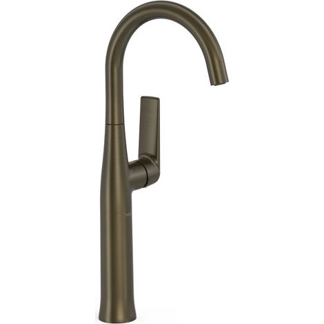 Mitigeur XL avec manette latérale pour lavabo Loft Noir bronze - TRES 22284701KMB