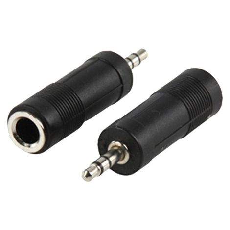 Adaptateur jack stéréo 3,5 mm mâle vers femelle 6,3 mm (1/2)