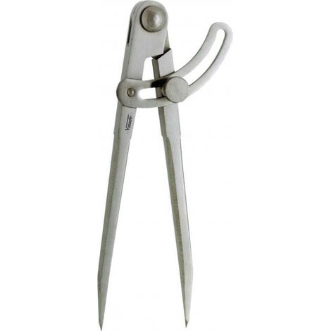Vogel Germany Spitzzirkel 250 mm Stahl poliert Nietscharnier Vierkantschenkel