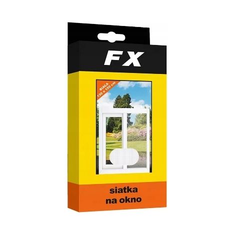 Mosquitera FX para ventanas de 150x130 cm, color blanco.