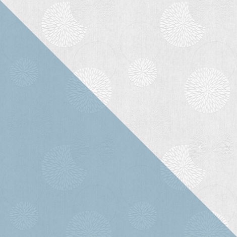 Papel pintado floral Profhome 321311 papel pintado no tejido para pintar texturado con dibujo floral mate blanco 26,5 m2