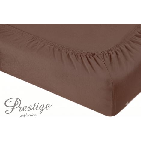 Jersey-Spannbettlaken 160x200 Braun Prestige Kollektion 160 g/m²