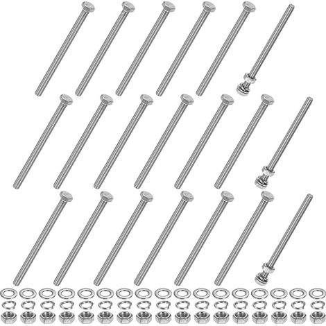 20-Pcs Vis À Tête Hexagonale M6x90mm En Acier Inoxydable (1/5)