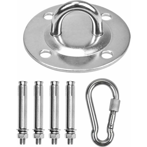 VURAHOME - Support de crochet de plafond en acier inoxydable, crochets de suspension robustes pour hamac, kit de fixation de hamac suspendu pour chaise suspendue hamac sac de boxe balançoires de boxe (1/5)