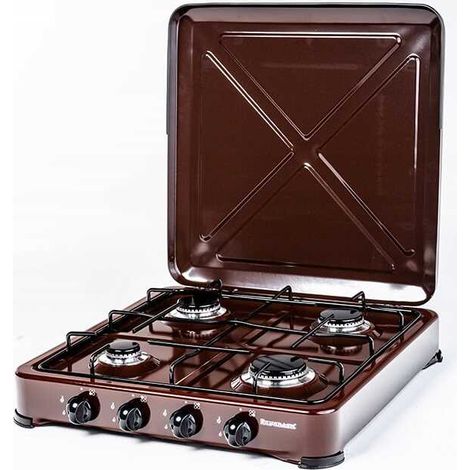 Estufa de gas de 4 quemadores Ravanson K-04BR (1/5)