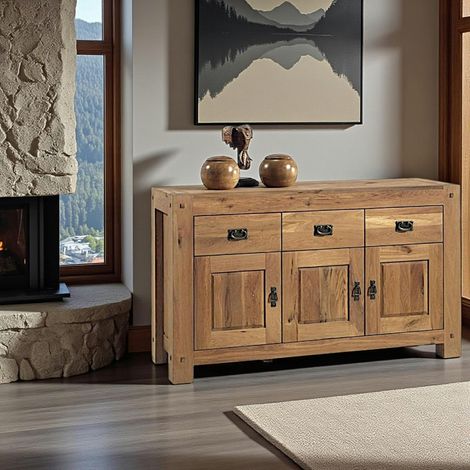 Buffet 3 portes chêne massif 150cm FJORD (1/5)