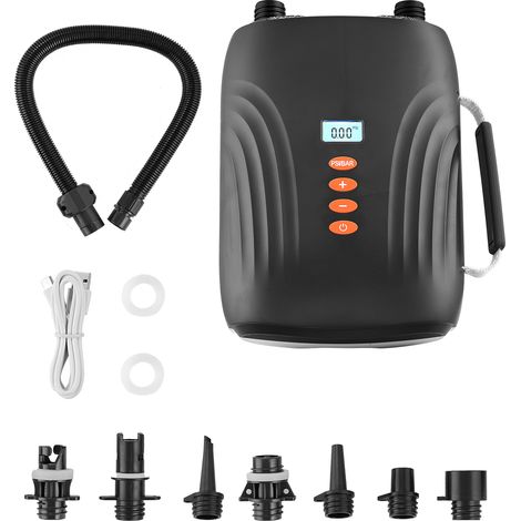 VEVOR Pompa per Sup, a Batteria Ricaricabile, Pompa deAria Portatile per SUP a Doppio Stadio di Gonfiaggio e Sgonfiaggio, con Funzione di Spegnimento Automatico e Connettore per Auto a 12 V CC