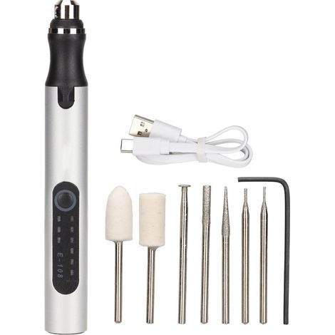 Stylo Graveur Électrique sans Fil 10W Puissance 3 Vitesses Mini Multifonction USB Rechargeable Machine à Graver (1/5)