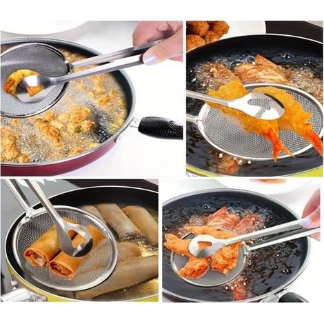 Cuillere passoire ecumoir inox (1/4)