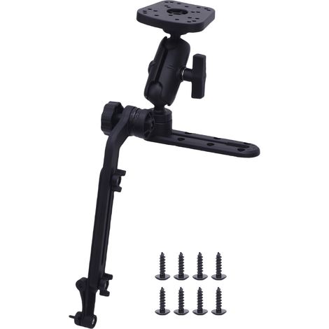 Ortviai Support Maritime Électronique pour Sondeur Poisson avec Base Sphérique 1,5" et Bras Réglable – Métal Robuste (1/5)