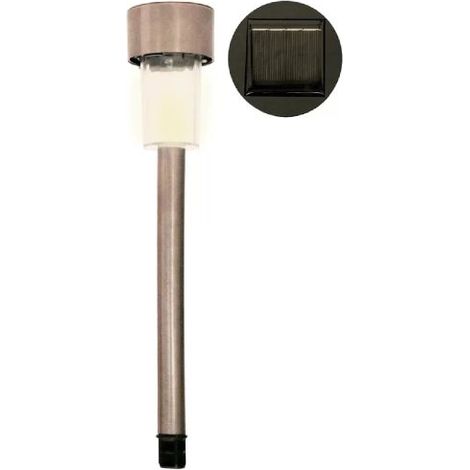 PALETTO LED CON PANNELLO SOLARE 25 CM LUCE BIANCA MOD. PERSEO
