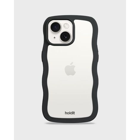 Coque ondulée noire/transparente pour iPhone 15/14/13 (1/5)