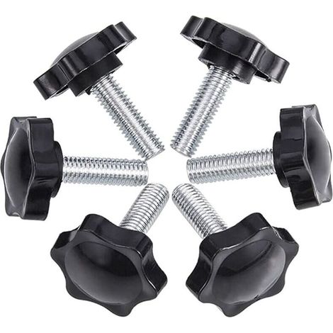 M8x25mm Thumb Screw, Knurled Plastic Star Knob Thumbscrew (20pcs) (1/5)