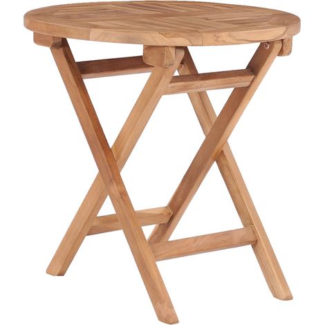 Gartentisch Klappbar 45 cm Massivholz Teak