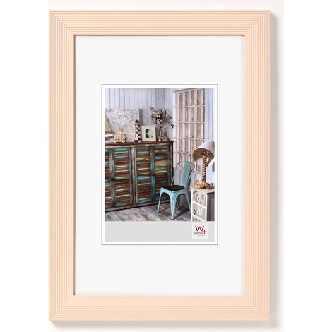 Cadre Photo crème 10 x 15 cm Grado Cadre en Bois HI015C (1/5)
