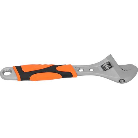 Clé à molette réglable de 20 cm (8 po) en acier à haute teneur en carbone, multifonctionnelle et portable, avec trous hexagonaux en étoile (1/5)