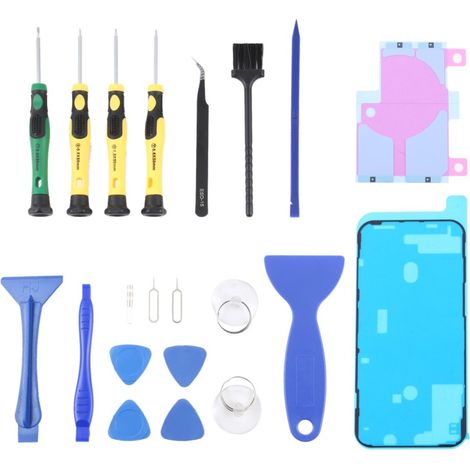 Adhésif batterie 21 en 1 + adhésif étanche pour cadre intermédiaire + kit d'outils pour iPhone 12 Pro Max