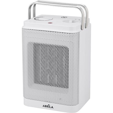 Termoventilador ceramico bribon 1500w blanco 2potencias 3funciones termost.reg. antivuelco asa 22,3x15x12,4cm