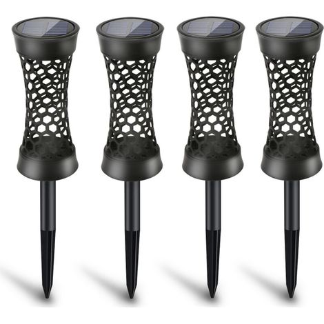 Stück Solarlampen, farbenfrohe Bodenleuchten, dekorative LED-Gartenleuchten, Außenbeleuchtung, Rasenleuchten (1/5)