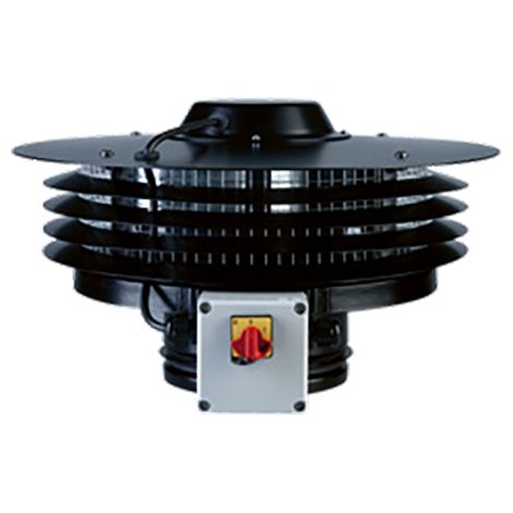 Tourelle centrifuge horizontale monophasée 230V 4 pôles diamètre 200 mm S&P 200601