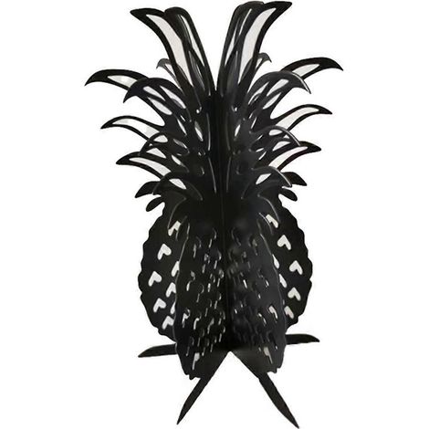 Décoration intérieure créative en métal ananas noir-- (1/5)
