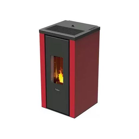 Vera - Poêle à granulés rouge 7 Kw