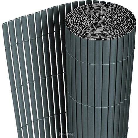 Brise-vue en PVC gris 200 x 300 cm – Anti-regards – Résistant aux intempéries – Montage facile sans outils – [Neu.Haus] (1/3)
