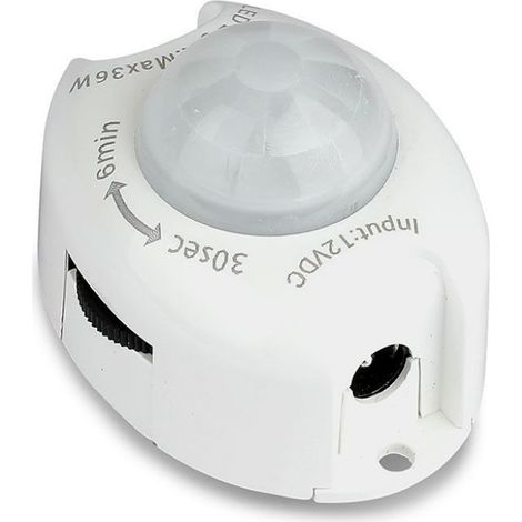 Sensor de movimiento PIR V-TAC para tira LED de 12 V (voltaje máximo: 36 W) (1/5)