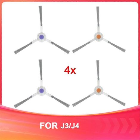 Accessoires compatibles avec les aspirateurs robots J3/J4 : consommables pour aspirateur, brosse de nettoyage latérale. (1/5)