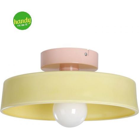 Plafoniera Presa Eglo 1 x E27 rosa/giallo