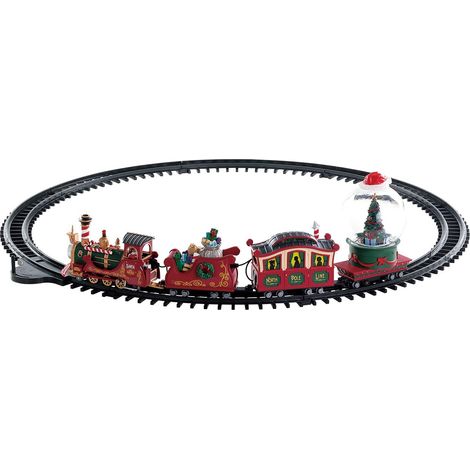 TRENINO NATALIZIO NORTH POLE CON SFERA LEMAX 74223 (1/2)
