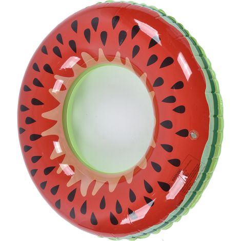 Dicke, aufblasbare Wassermelonen-Rettungsboje für Erwachsene, Männer, Frauen, Kinder und Babys, Größe 90 cm (ohne Gas). (1/5)
